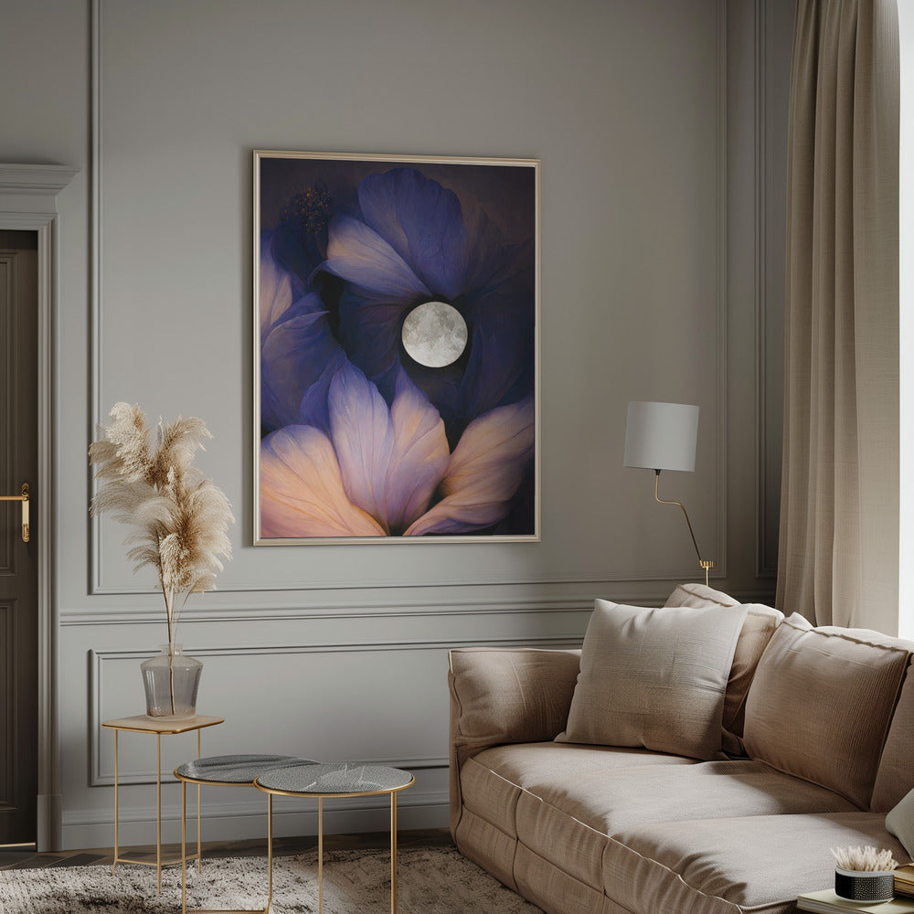 The Moon Flowers Poster