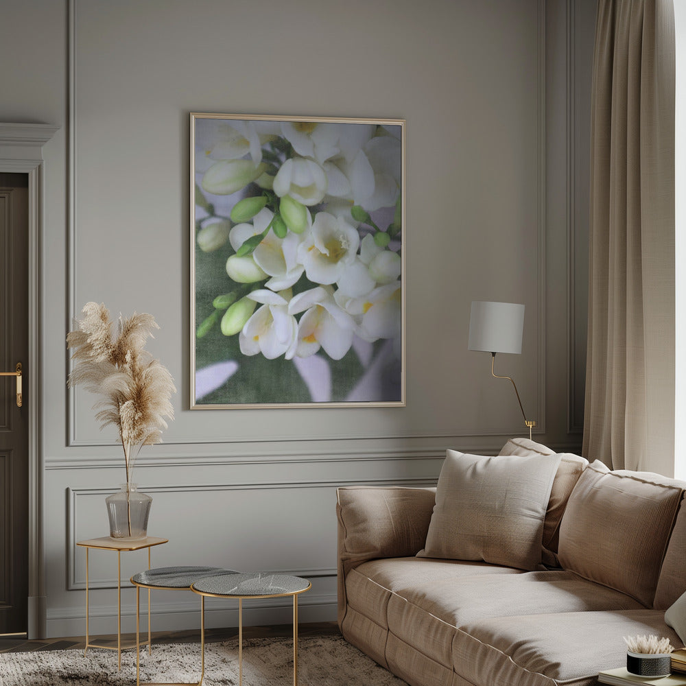 Distressed freesias I Poster