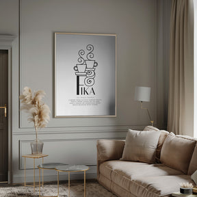 Fika illustrated definition Poster