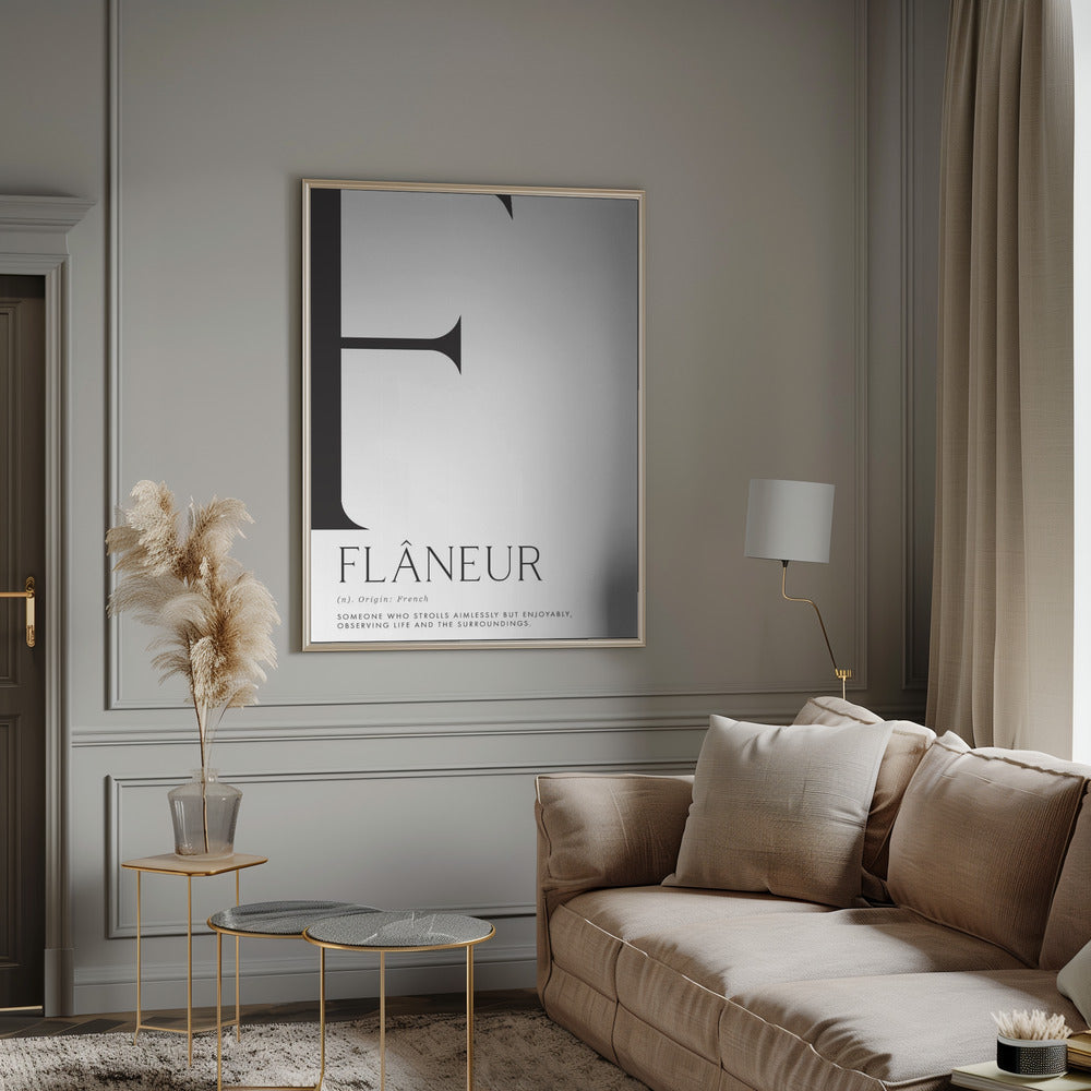 Flâneur definition Poster