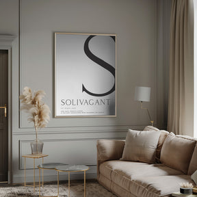 Solivagant definition typography art Poster