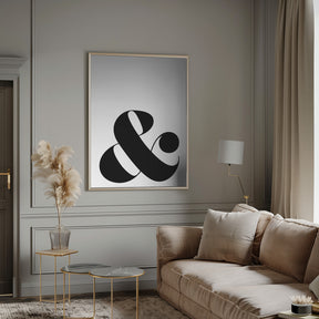 Scandi ampersand Poster