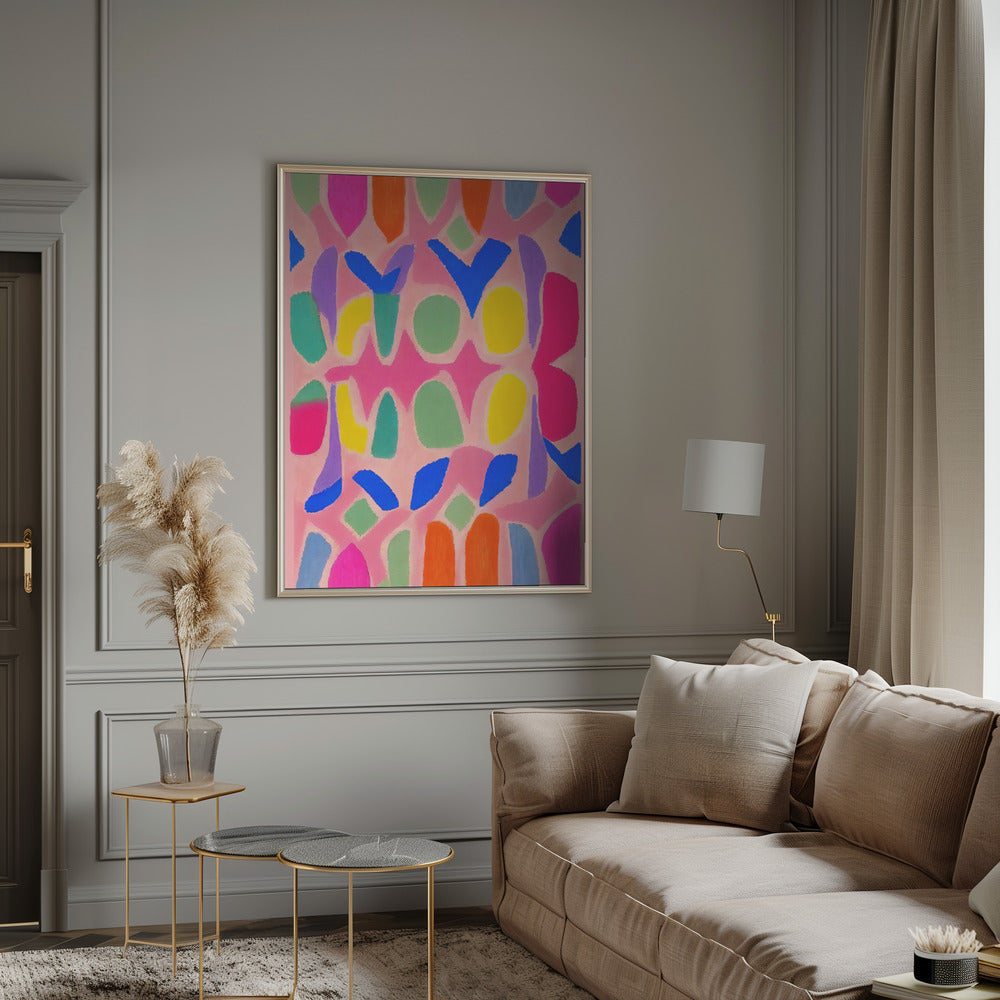 Pastel Neon  Pattern Poster