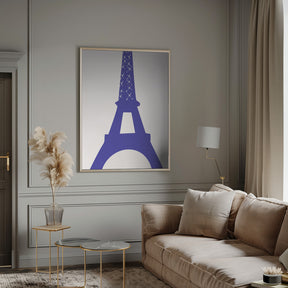 Eiffel Bleu Poster