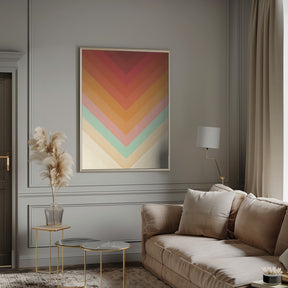 Rainbow Chevrons Poster