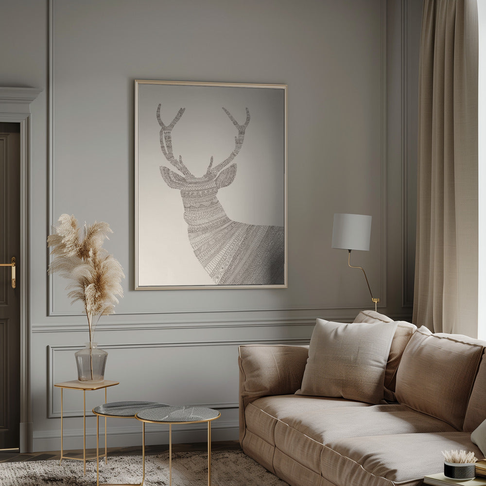Stag Beige Poster