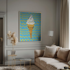 Ice Cream Blue Poster