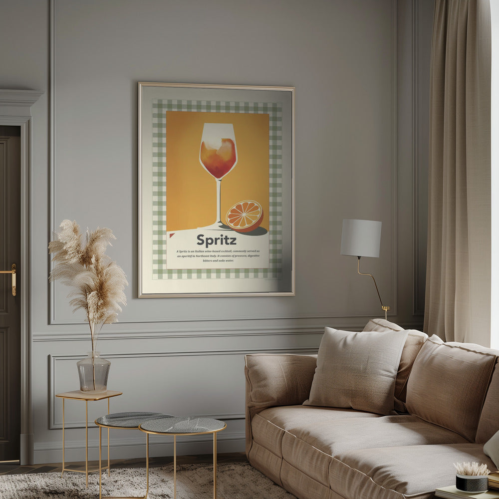 Spritz retro print Poster