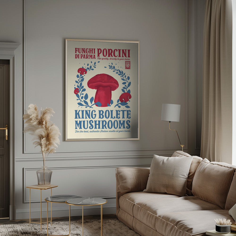 Porcini kitchen print Poster