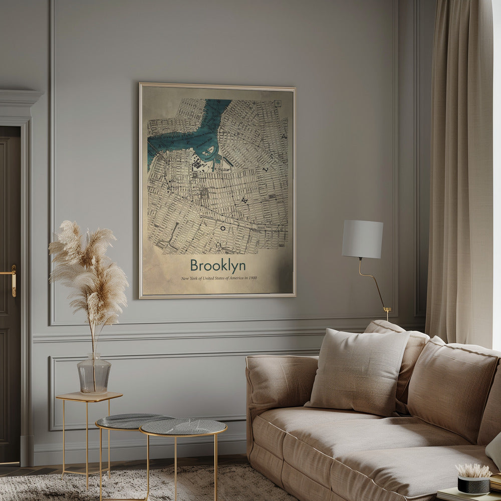 Brooklyn map Poster