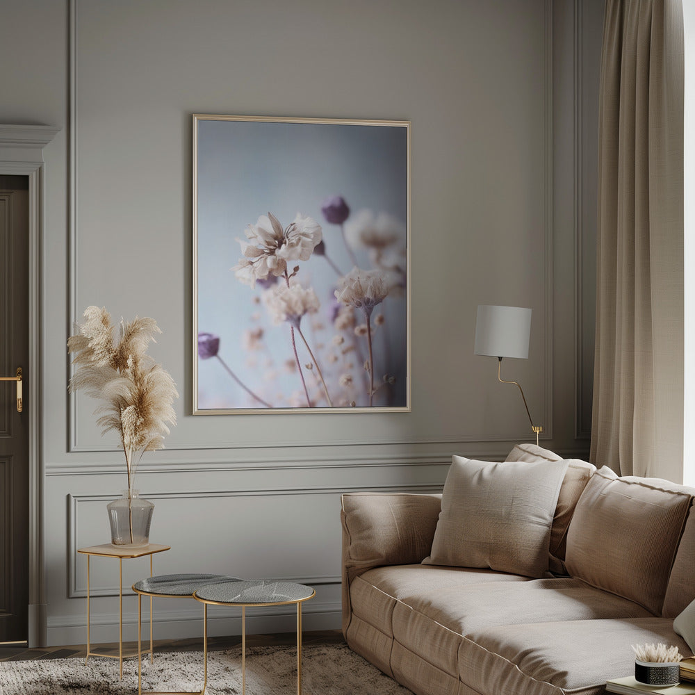 Pastel Dry Flowers No 4 Poster