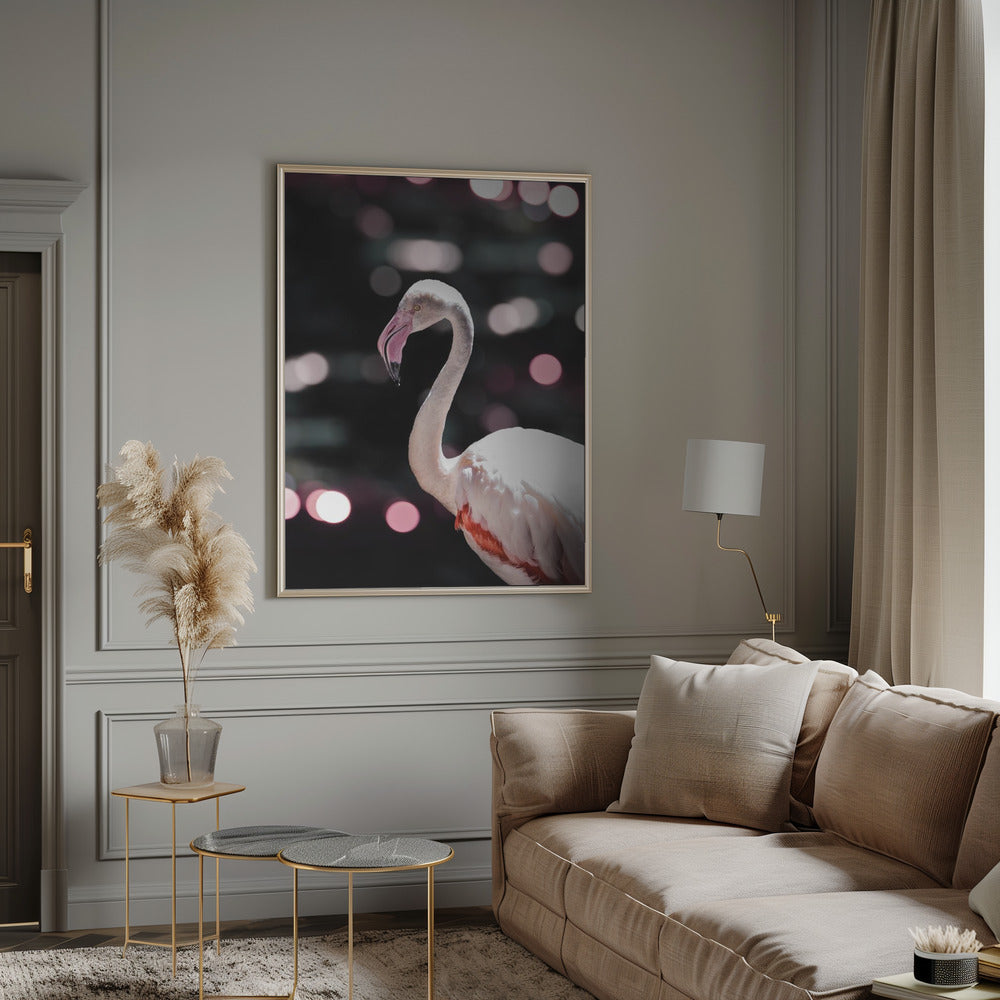 Disco Flamingo Poster