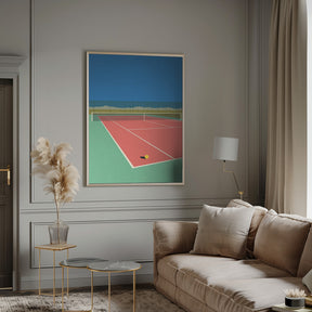 Tennis Court In the Desert Poster