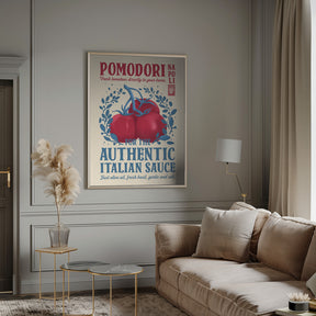 Pomodori Kitchen print Poster