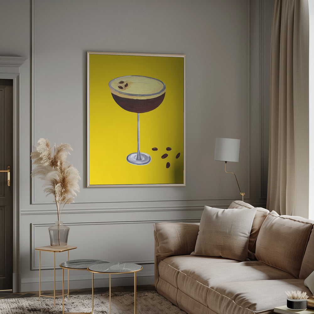 Espresso Martini Buttercup Yellow Poster