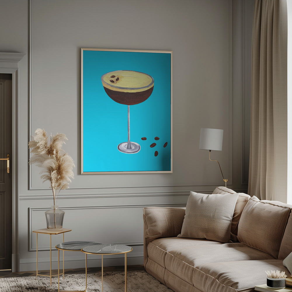 Espresso Martini Sky Blue Poster