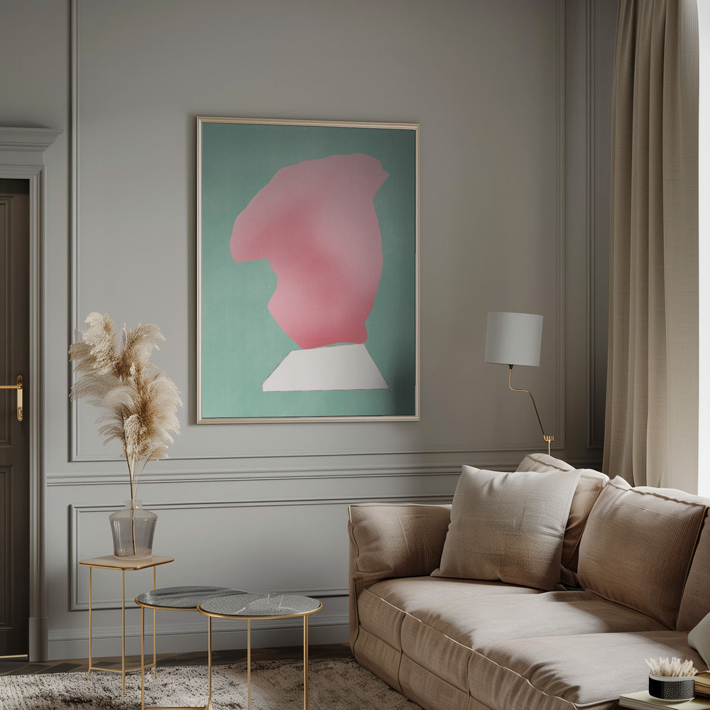 Stone Sculpture In Pink Poster