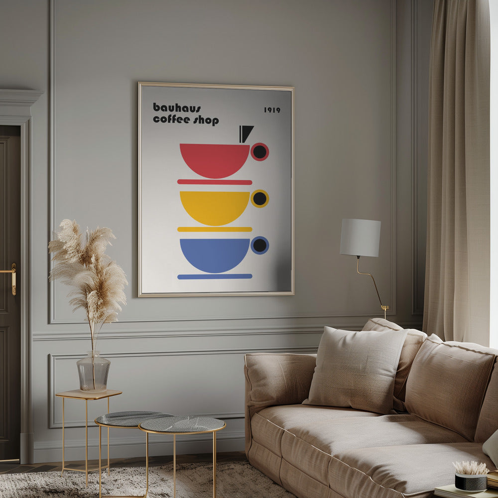 Bauhaus Coffee Minimalist Poster