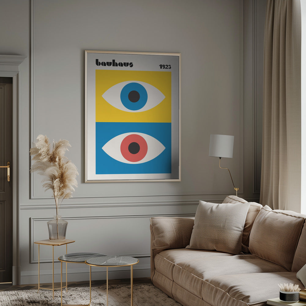 Bauhaus Eyes Abstract Poster