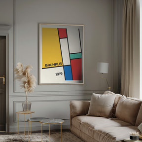 Bauhaus Geometric Design Retro Poster