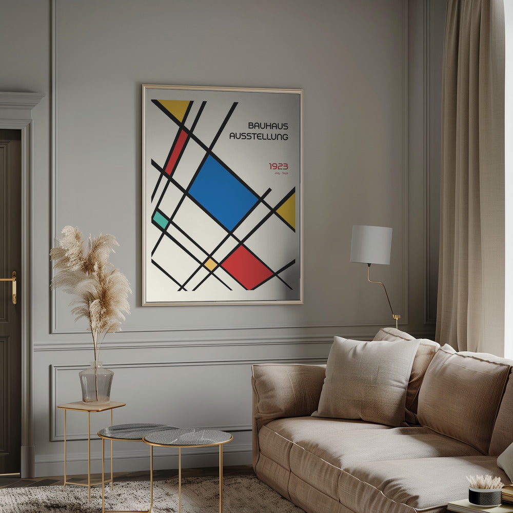 Bauhaus Geometric Design Retro Poster