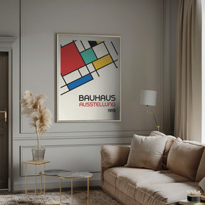 Bauhaus Geometric Design Retro Poster