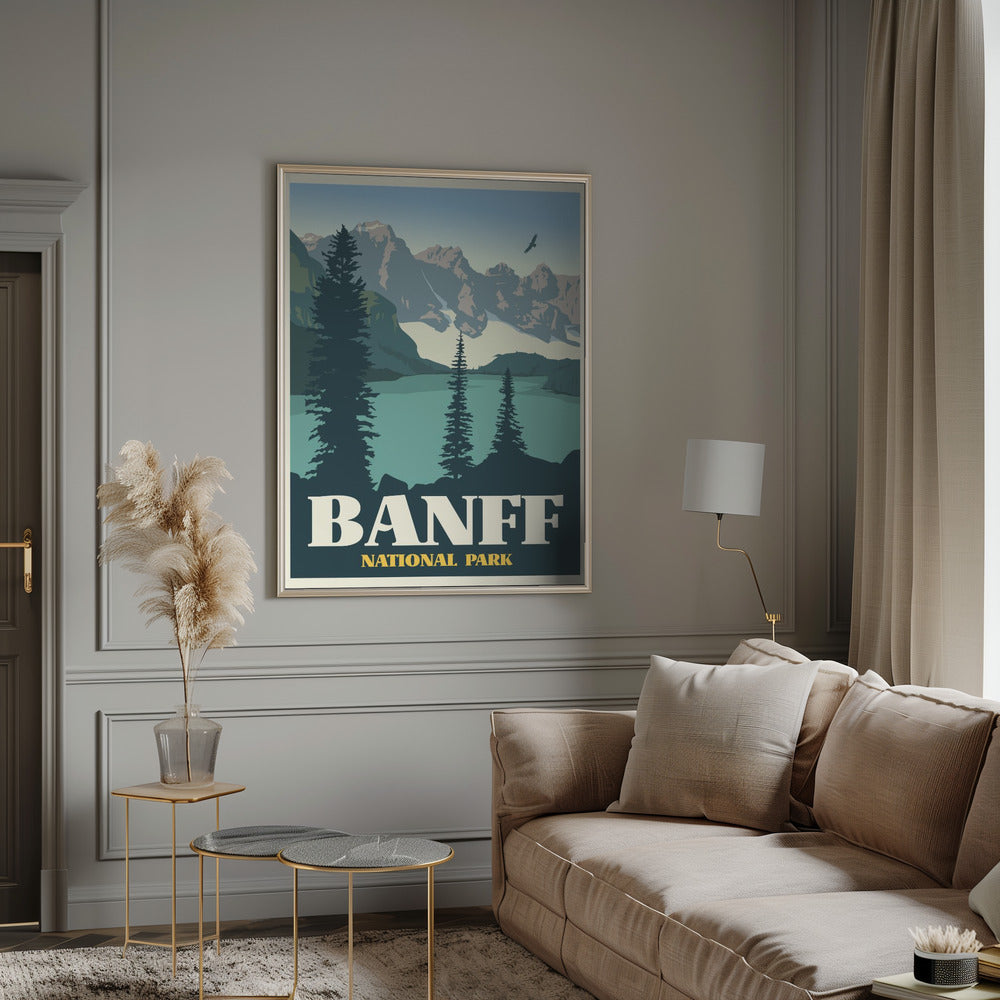 Banff National Park Travel Print Poster