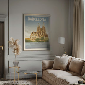 Barcelona Travel Print Poster