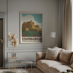 Edinburgh Castle Travel Print Poster