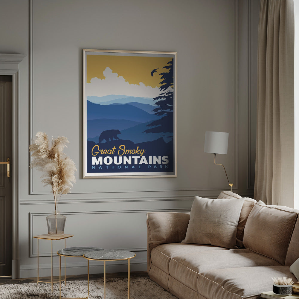 Great Smoky National Park Travel Print Poster