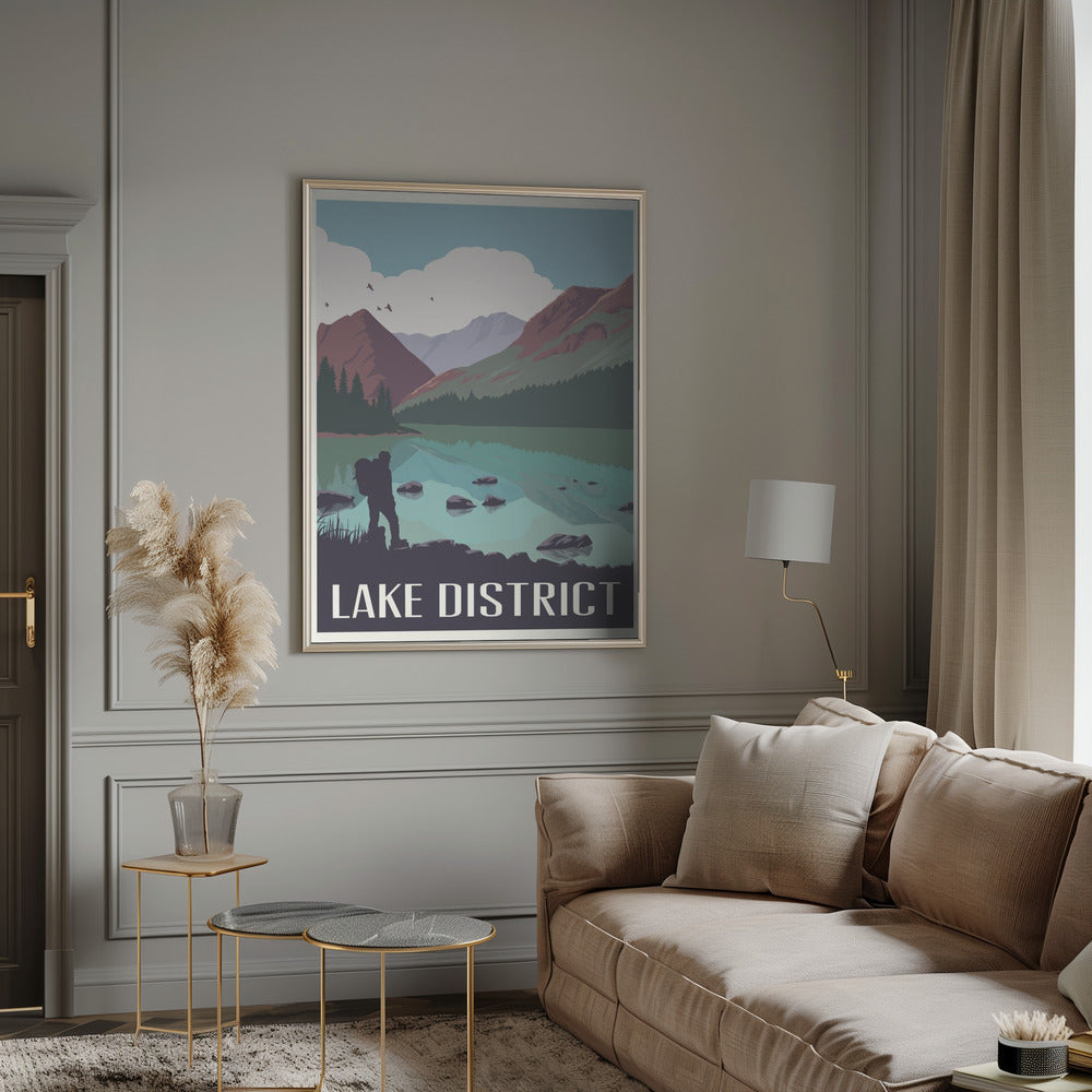 Lake District Travel Print Poster