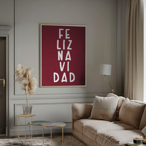 Simple feliz Navidad Poster