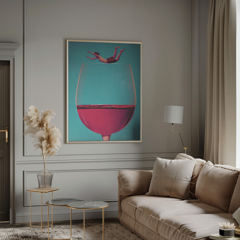 Wine Dive Poster