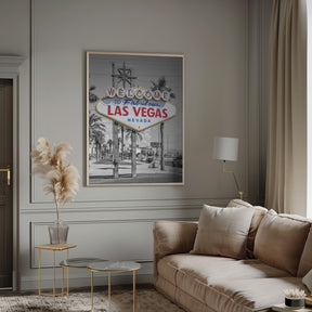 LAS VEGAS Sign - colorkey Poster