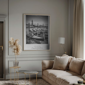 In focus: VENICE Grand Canal and St Mark&#039;s Campanile Poster