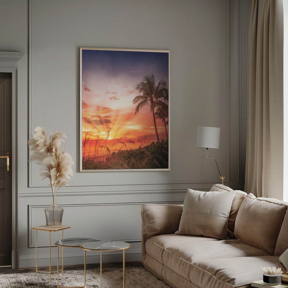 BONITA BEACH Picturesque Sunset Poster