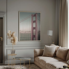 SAN FRANCISCO Golden Gate Bridge | urban vintage style Poster