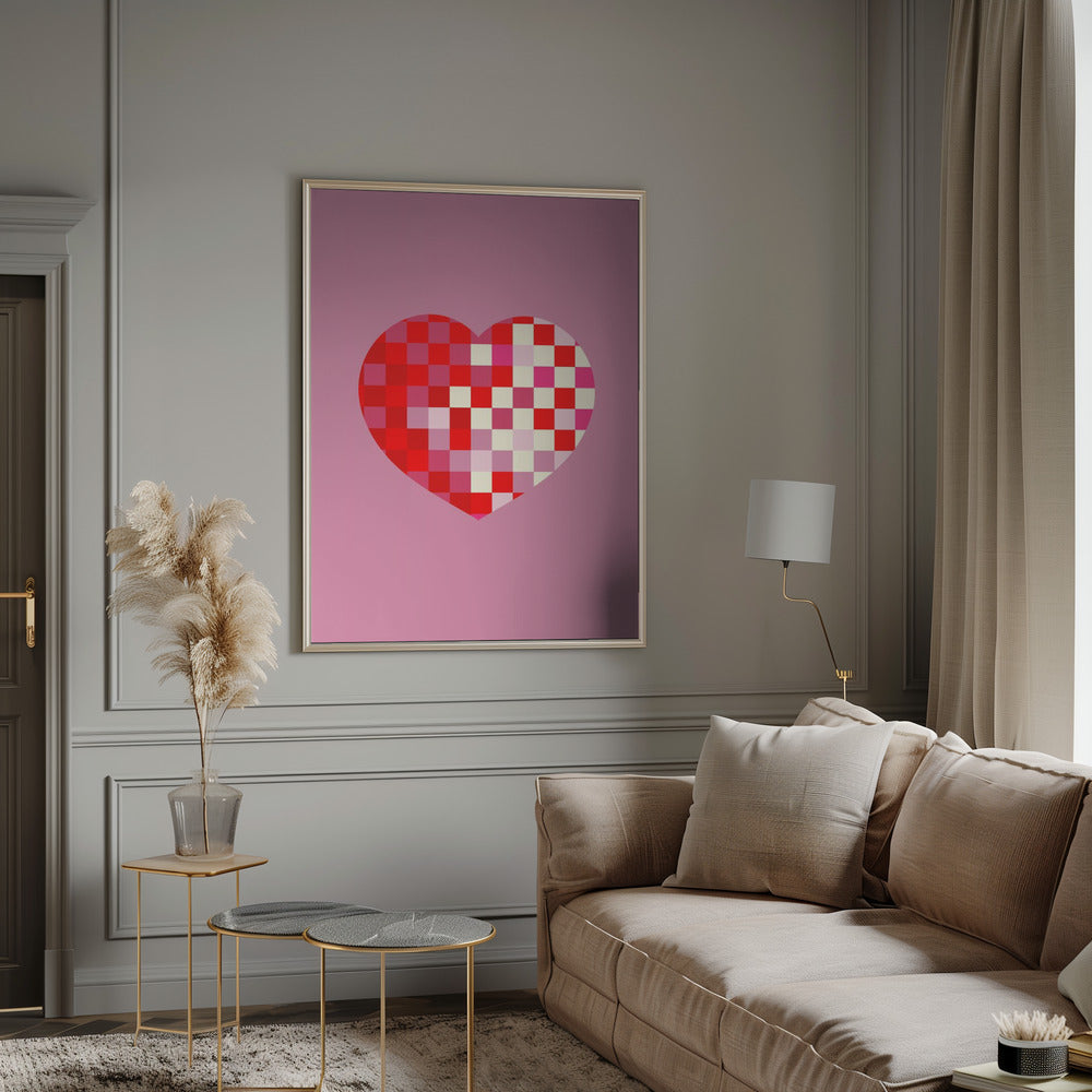 Pixel heart Poster