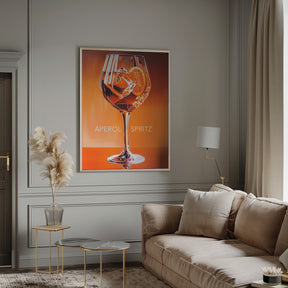 Aperol Spritz Orange Poster