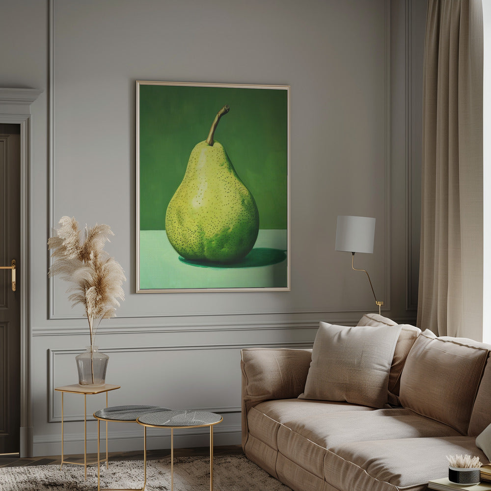 Green Pear Poster