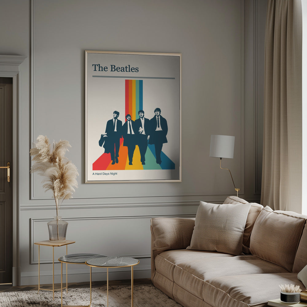 The Beatles Retro Gig Poster Poster