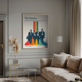 The Beatles Retro Gig Poster Poster