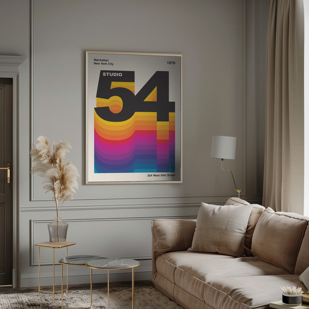 Studio 54 Retro Design Poster