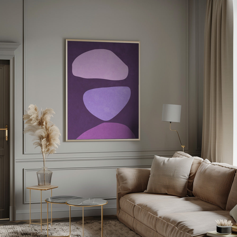 Abstract Forms Violet Poster