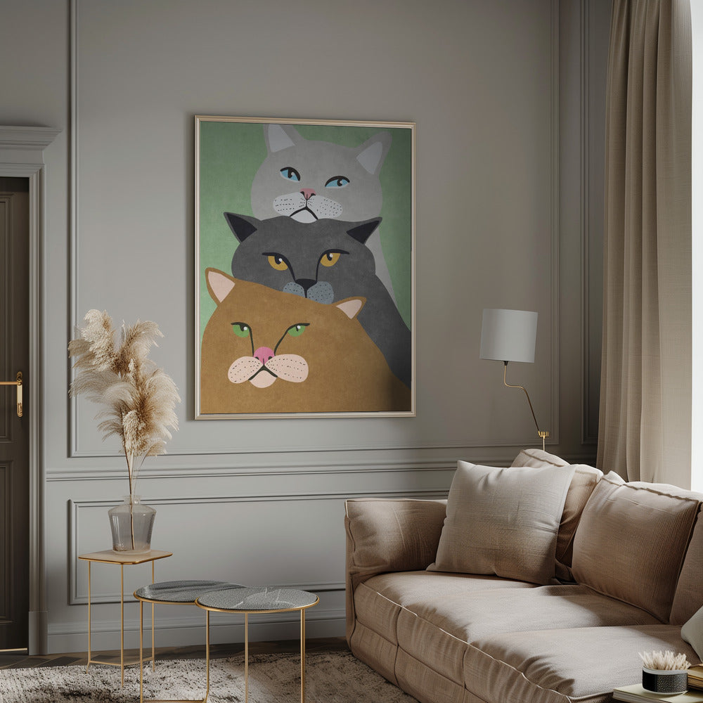 Cat Trio Poster