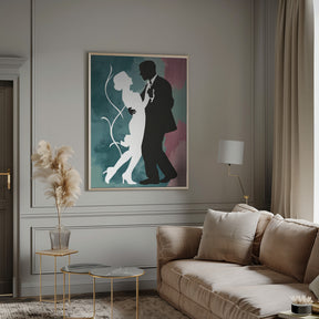 Elegant Couple Dancing Poster