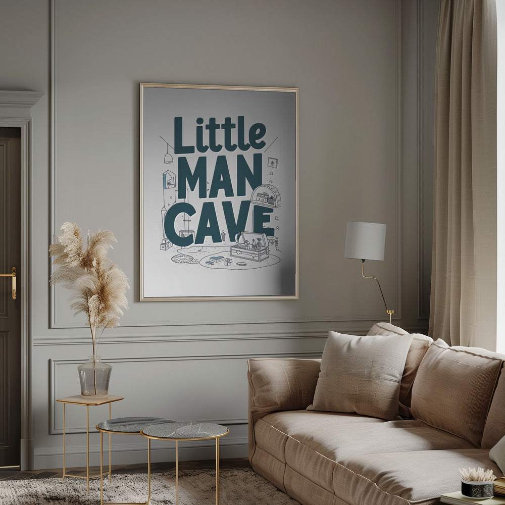 Little Man Cave Poster