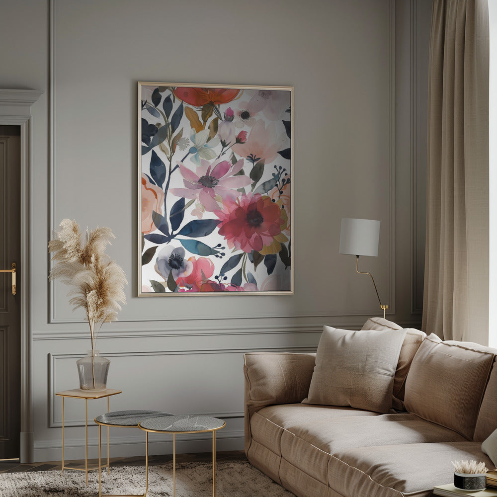 Watercolor Floral No. 5 Poster