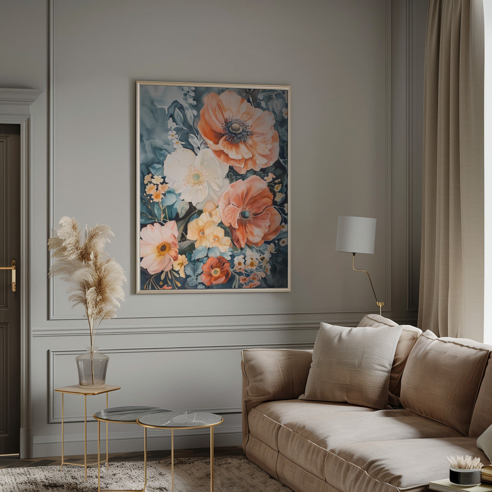 Watercolor Floral No. 7 Poster