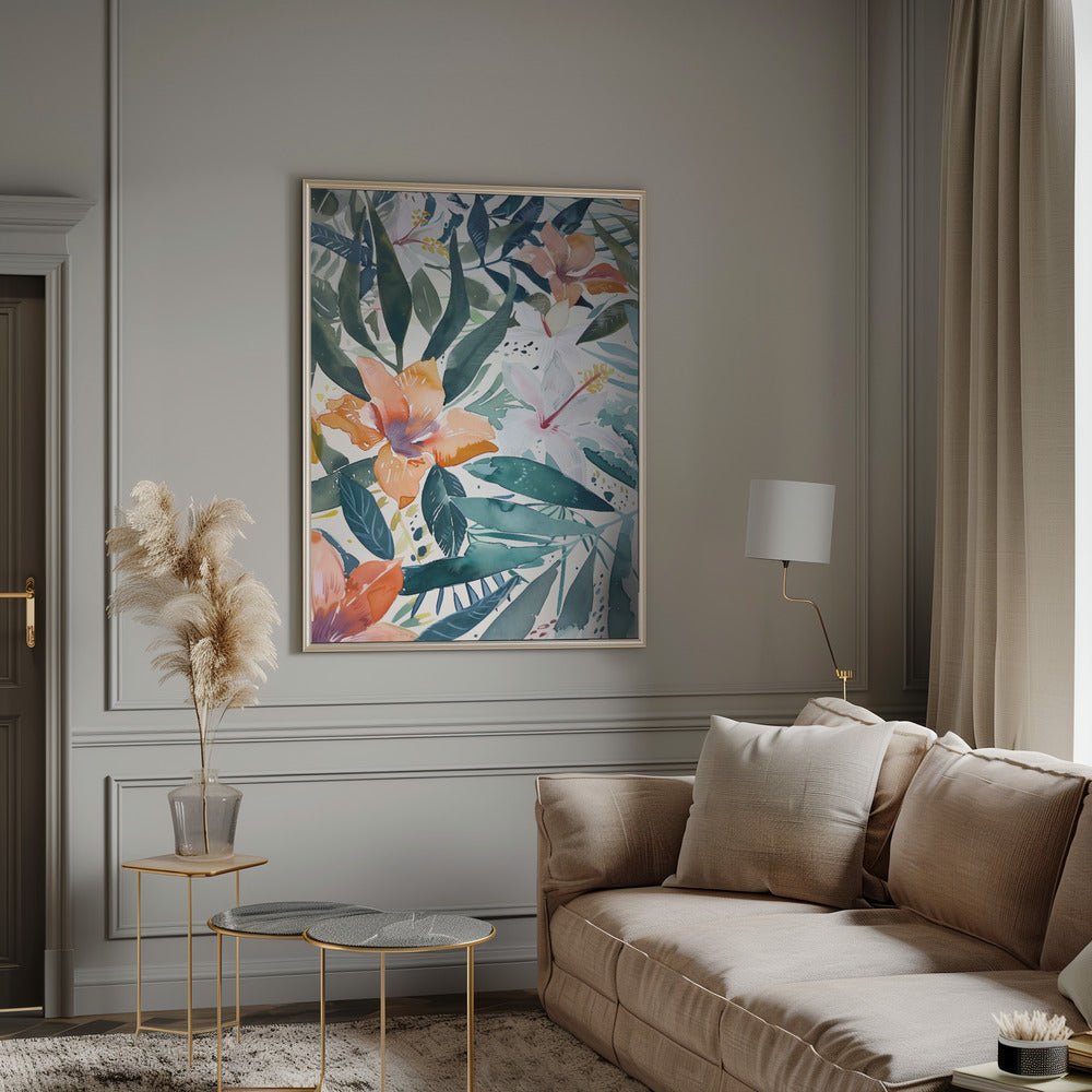 Watercolor Floral No. 9 Poster